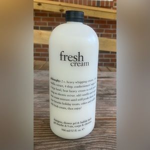 Philosophy Fresh Cream 3 In 1 shampoo, shower gel & bubble bath 946 mL/32 fl oz